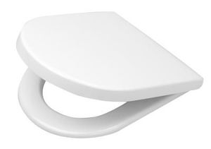 WC prkénko z duroplastu se softclose (pomalé sklápění) v bílé barvě a délkou sedátka 42,1 cm. Panty z oceli. Rozteč upevnění 24,2 cm.