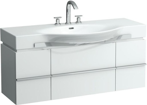 Koupelnová skříňka pod umyvadlo Laufen Case 119,3x37,5x46,2 cm bílá lesk H4013010754751