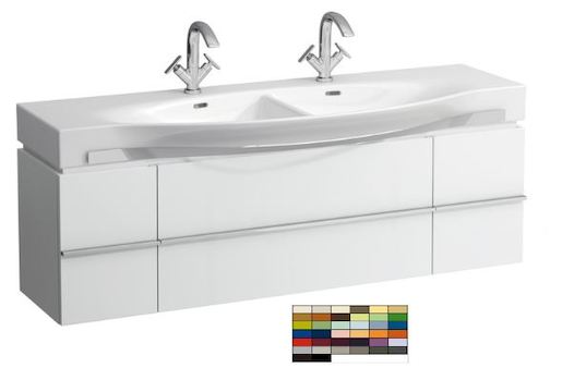 Koupelnová skříňka pod umyvadlo Laufen Case 149,3x37,5x46,2 cm multicolor H4013540759991