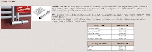 P.M.H. Danfoss ventil VHX/RTX DUO chrom - 013G4379