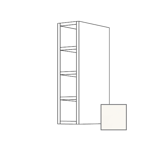 Kuchyňská skříňka regál horní Naturel Sindy24 15 cm bílá mat 106.WRF1501