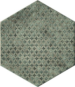 Dekor Cir Miami blue hexagon florida 24x27,7 cm mat 1064138