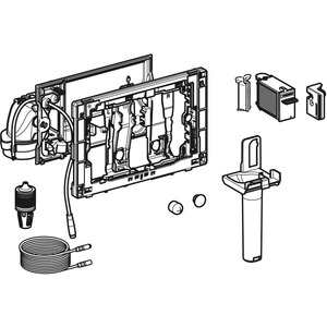 Jednotka odsávání zápachu DuoFresh, automatické spouštění, pro splachovací nádržku Sigma 8 cm, chrom 115.052.21.1