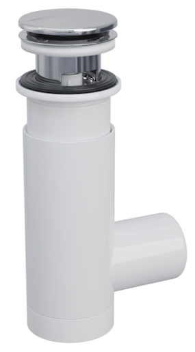 Prevex bílý plastový sifon s click-clackem 1512404