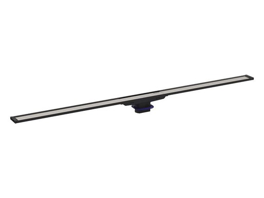 Geberit CleanLine20 sprchový kanálek 130 cm, rám nerez ocel s povlakem černá, plocha nerez ocel kartáčovaná 154.451.00.1