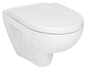 Závěsné WC s hlubokým splachováním. Závěsné wc šetří místem ve vaší koupelně, díky splachovacímu systému umístěnému pod omítkou. Prostor kolem závěsného wc se snáze udržuje čistý. WC sedátko není součástí výrobku. Můžete si jej vybrat z naší nabídky. 