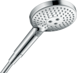 Ruční sprcha se 3 funkcemi s průměrem 125 mm. Průtok 12 litrů/minutu.