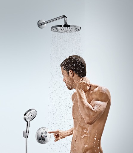 Hlavová sprcha Hansgrohe Raindance Select včetně sprchového ramena bílá/chrom 26466400