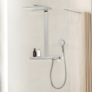 Sprchový systém Hansgrohe Rainmaker Select na stěnu s termostatickou baterií bílá/chrom 27106400