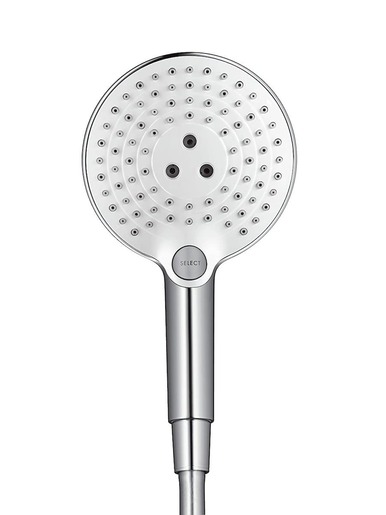 Sprchový systém Hansgrohe Raindance Select S na stěnu s termostatickou baterií bílá/chrom 27129400