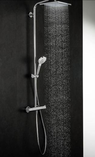 Sprchový systém Hansgrohe Crometta E na stěnu s termostatickou baterií chrom 27271000
