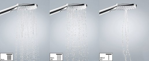 Sprchový systém Hansgrohe Raindance E na stěnu s termostatickou baterií bílá/chrom 27288400