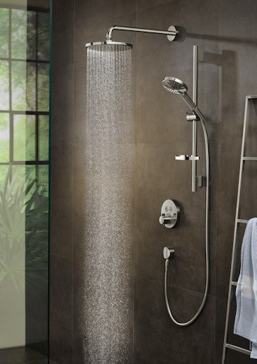 Hlavová sprcha Hansgrohe Raindance S na stěnu včetně sprchového ramena chrom 27607000