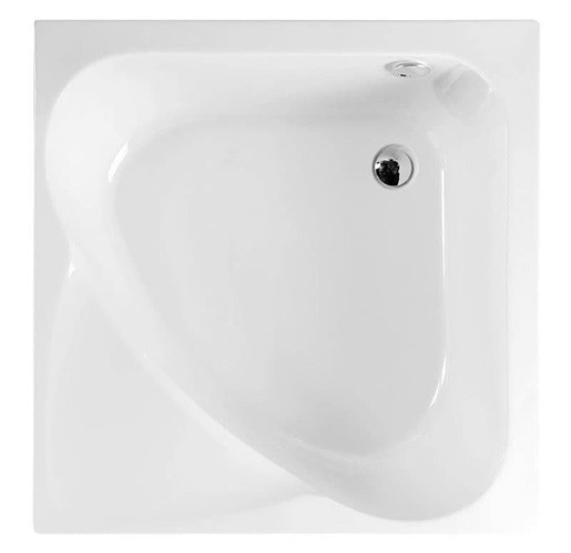 Polysan CARMEN hluboká sprchová vanička, čtverec 90x90x30cm, bílá,29611