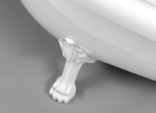 Volně stojící vana Polysan Retro 158x73 cm akrylát levá i pravá bílá/nohy bílé 37112