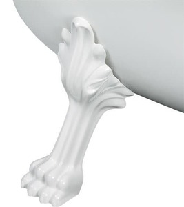 Volně stojící vana Polysan Charlestone 188x80 cm akrylát levá i pravá bílá/nohy bílé 38112
