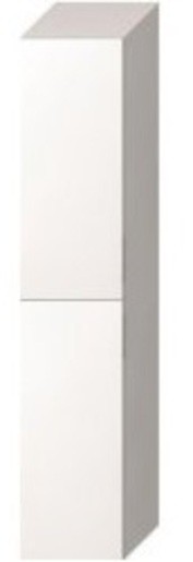 Závěsná koupelnová skříňka vysoká v bílé barvě o rozměru 32x32,2x161,8 cm. S pomalým zavíráním. Dvířka mají levé i pravé otevírání.