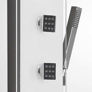 Sprchový panel Roth Luce Kvadro s termostatickou baterií bílá 4000381