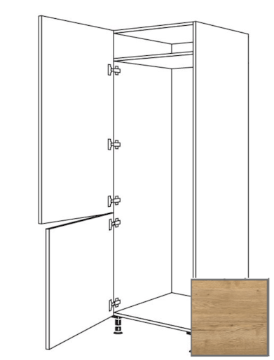 Kuchyňská skříňka vysoká Naturel Sente24 pro lednici 60 cm dub sierra 405.GD17802.L