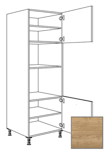 Kuchyňská skříňka vysoká Naturel Sente24 pro troubu a MW 60 cm dub sierra 405.GMDK02.R