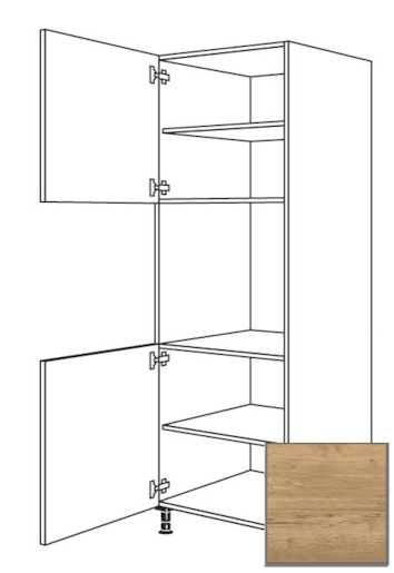 Kuchyňská skříňka vysoká Naturel Sente24 pro troubu 60 cm dub sierra 405.GO02.L