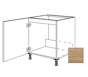 Kuchyňská skříňka spodní Naturel Sente24 dřezová 60 cm dub sierra 405.SPUD60.L