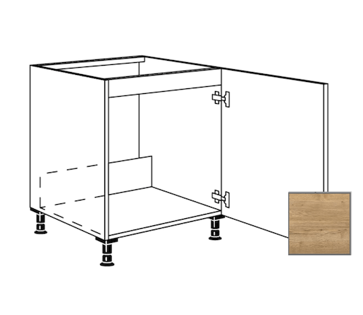 Kuchyňská skříňka spodní Naturel Sente24 dřezová 60 cm dub sierra 405.SPUD60.R