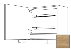 Kuchyňská skříňka horní Naturel Sente24 pro digestoř 60 cm dub sierra 405.WDAF6001L