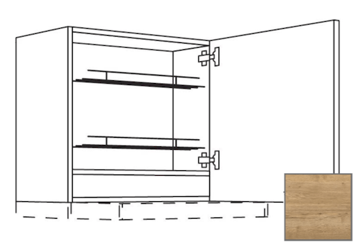 Kuchyňská skříňka horní Naturel Sente24 pro digestoř 60 cm dub sierra 405.WDAF6001R