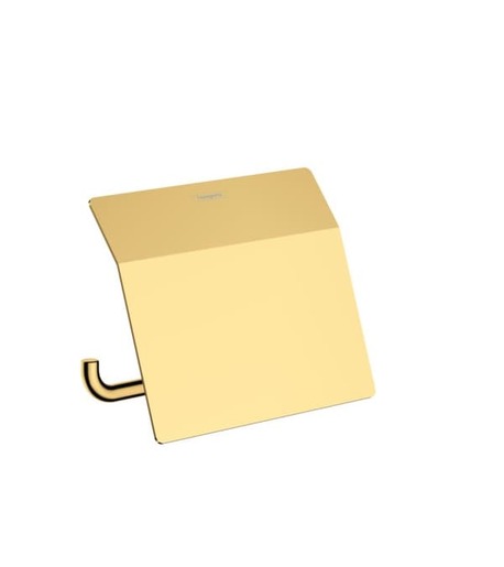 Držák toaletního papíru Hansgrohe AddStoris leštěný vzhled zlata 41753990