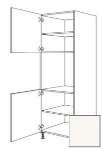 Kuchyňská skříňka vysoká Naturel Erika24 pro troubu 60 cm bílá lesk 450.GO02.L