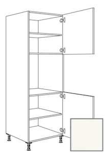 Kuchyňská skříňka vysoká Naturel Erika24 pro troubu 60 cm bílá lesk 450.GO02.R