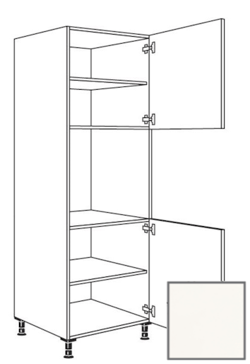 Kuchyňská skříňka vysoká Naturel Erika24 pro troubu 60 cm bílá lesk 450.GO02.R