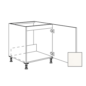 NĚMECKÁ KVALITA. Spodní dřezová kuchyňská skříňka o šířce 60 cm v barevném provedení bílá lesk. Barva korpusu v provedení bílá.