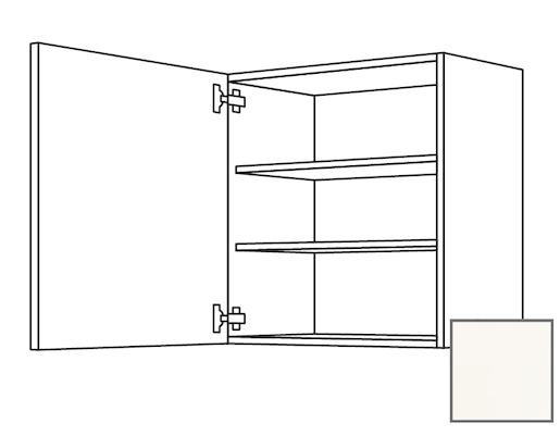 Kuchyňská skříňka horní Naturel Erika24 s dvířky 45 cm bílá lesk 450.W4502.L