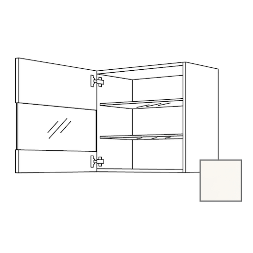 Kuchyňská skříňka s dvířky horní Naturel Erika24 45x65x32 cm bílá lesk 450.WGLS4501L
