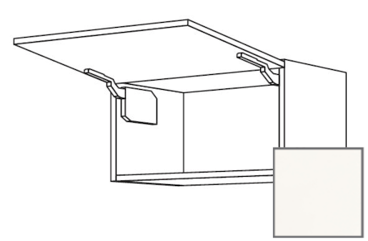 Kuchyňská skříňka horní Naturel Erika24 výklopná 90x36x35 cm bílá lesk 450.WK9036N