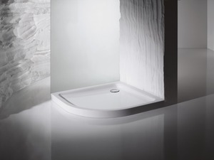 Sprchová vanička čtvrtkruhová Kaldewei Arrondo 100x100 cm smaltovaná ocel alpská bílá 460530003001