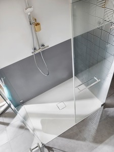 Sprchová vanička obdélníková Kaldewei Conoflat 110x100 cm smaltovaná ocel alpská bílá 467000013001
