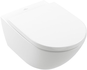 Villeroy & Boch toaleta Subway 3.0, bez okraje, nástěnná, s TwistFlush, White Alpin CeramicPlus; 4670T0R1
