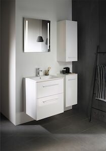 Koupelnová skříňka s umyvadlem Geberit Selnova 60x50,2x65,2 cm bílá lesk 501.236.00.1