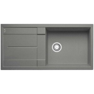 Granitový jednodřez s odkapávačem v barvě šedá skála s montáží na pracovní desku o rozměru 100x50 cm a hloubkou 19 cm. Vhodný pro montáž do skříňky o šířce 60 cm.