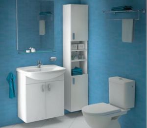 Koupelnová skříňka s umyvadlem Jika Lyra Plus 53x29,2x75 cm bílá H4519514323001