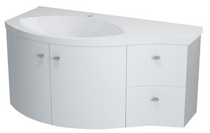 Koupelnová skříňka pod umyvadlo Sapho Aila 110x54 cm bílá 55622