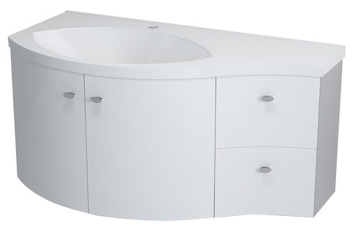 Koupelnová skříňka pod umyvadlo Sapho Aila 110x54 cm bílá 55622