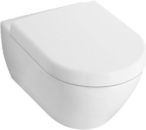 Závěsné WC Subway 2.0 včetně DirectFlush a v barvě bílá Alpin CeramicPlus - povrchová úprava. Sedátko není součástí výrobku.