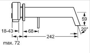 Umyvadlová baterie Hansa Stela včetně podomítkového tělesa chrom 57852171