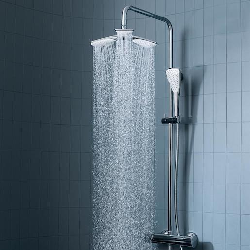 Sprchový systém Kludi Fizz na stěnu s termostatickou baterií chrom 6709505-00