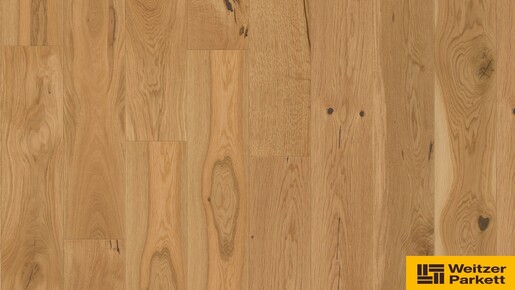 Dřevená lakovaná podlaha Weitzer Parkett Oak rustic colorful 11mm 69004