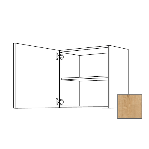 LUSI24 Kuchyňská skříňka horní 30 cm 1D plná, dub, levá 698.W3001.L